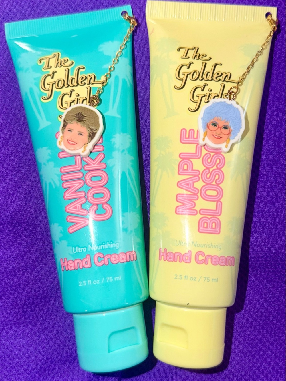 Vanilla Cookie & Maple Blossom Hand Cream Duo (Blue, Yellow)